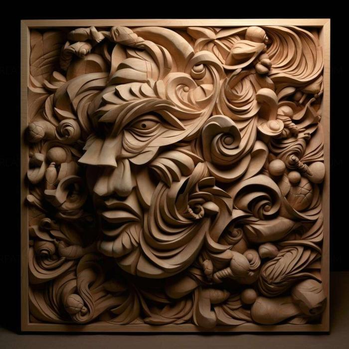 نموذج ثلاثي الأبعاد لآلة CNC 3D Art 